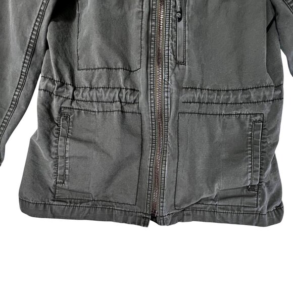 Madewell Olive Green Jacket Full Zip Pockets Womens Med Lightweight Army Style - Picture 6 of 12